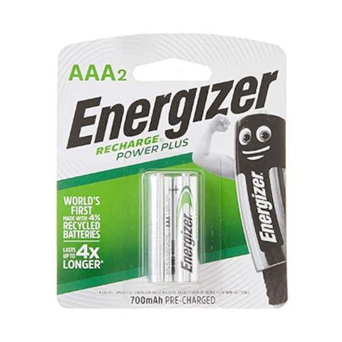 ENERGIZER RECHARGE POWER PLUS AAA BATTERIES X2-PCS