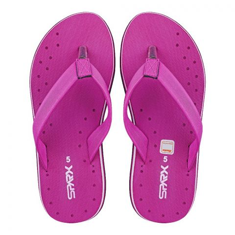 BATA WOMEN' SRUBBER FLIP FLOOP SLIPPERS PINK