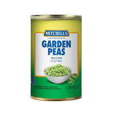 MITCHELLS GARDEN PEAS 850GM