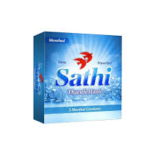 SATHI MENTHOL CONDOM 3PCS