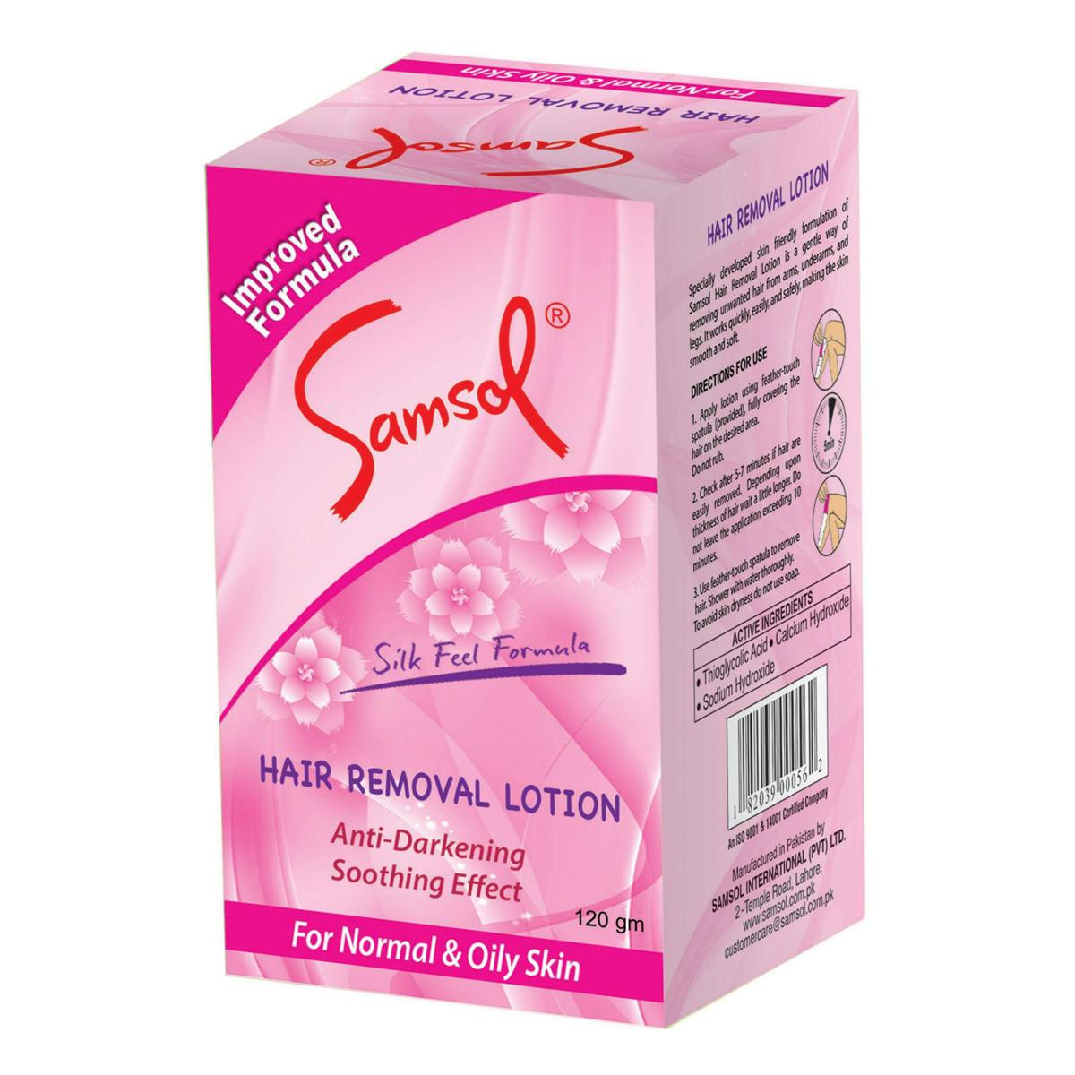 SAMSOL NORMAL & OILY SKIN HAIR REMOVAL LOTION 120GM