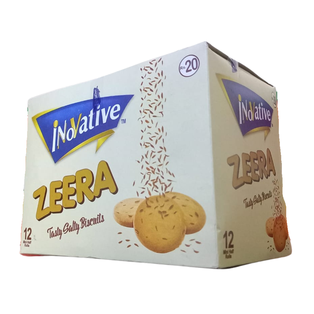 INNOVATIVE ZEERA BISCUITS 35.5GM 12PCS BOX