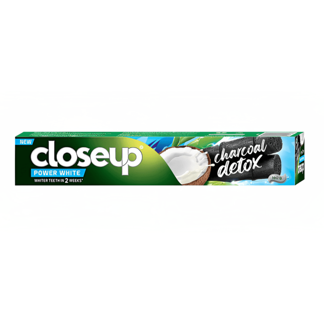 CLOSEUP TOOTHPASTE POWER WHITE CHARCOAL DETOX 180GM