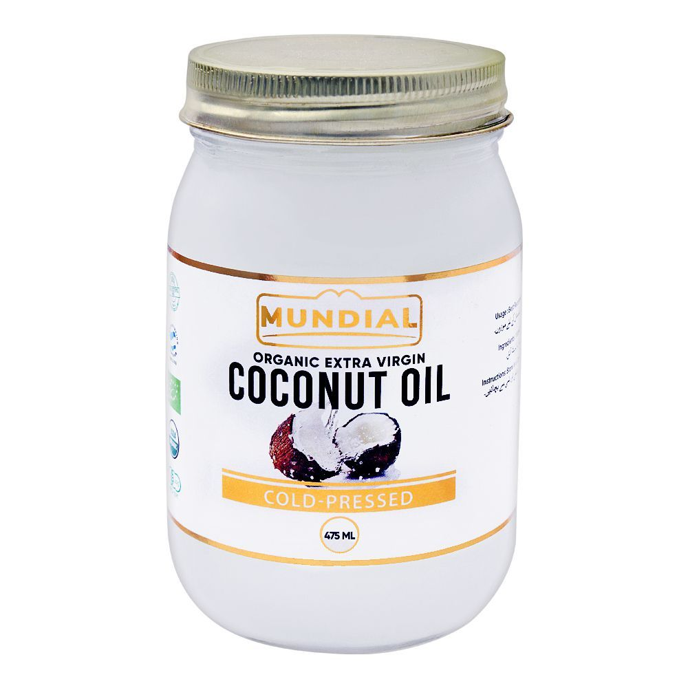 MUNDIAL ORGANIC EXTRA VIRGIN COCONUT OIL 475ML