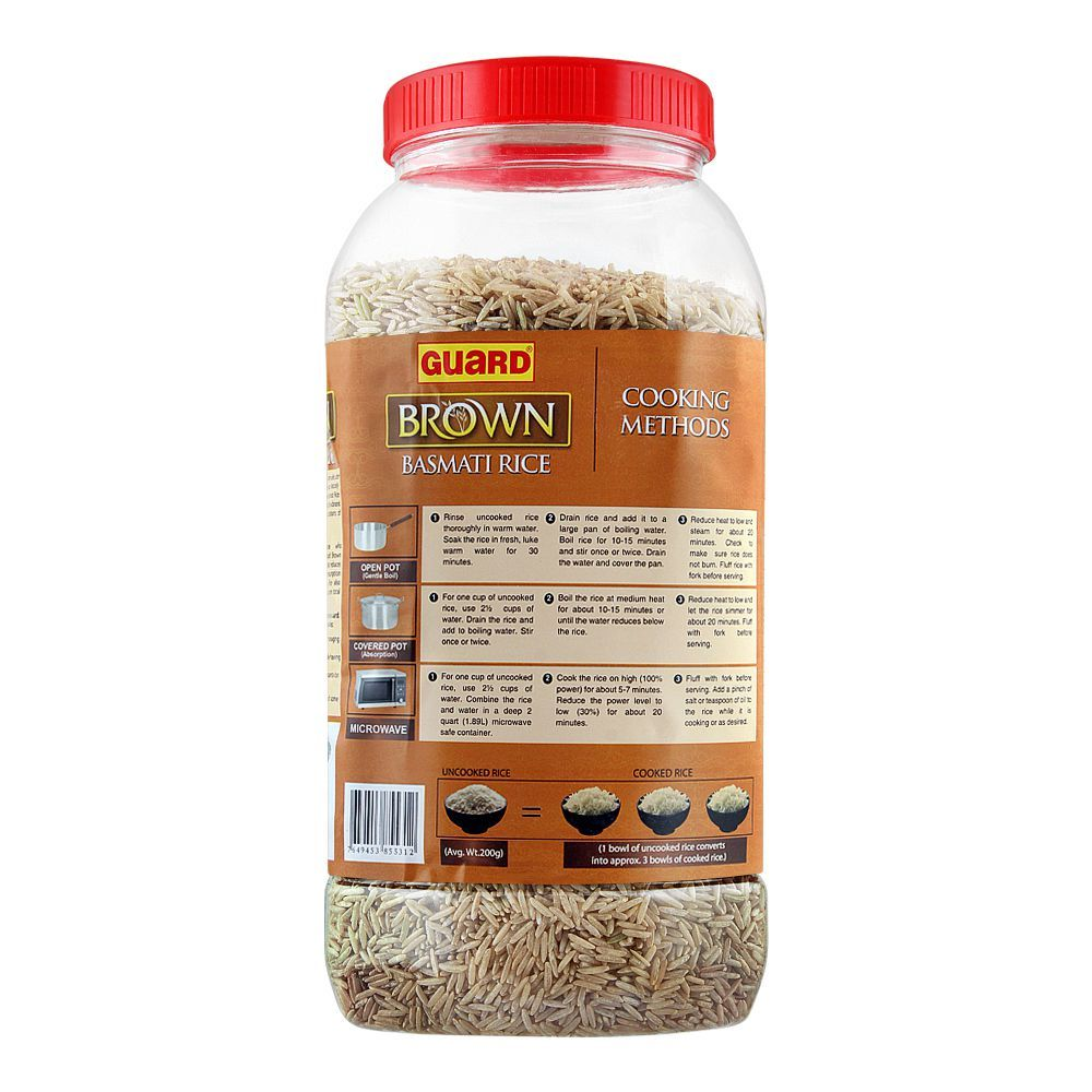 GUARD BROWN BASMATI RICE JAR 1.5KG