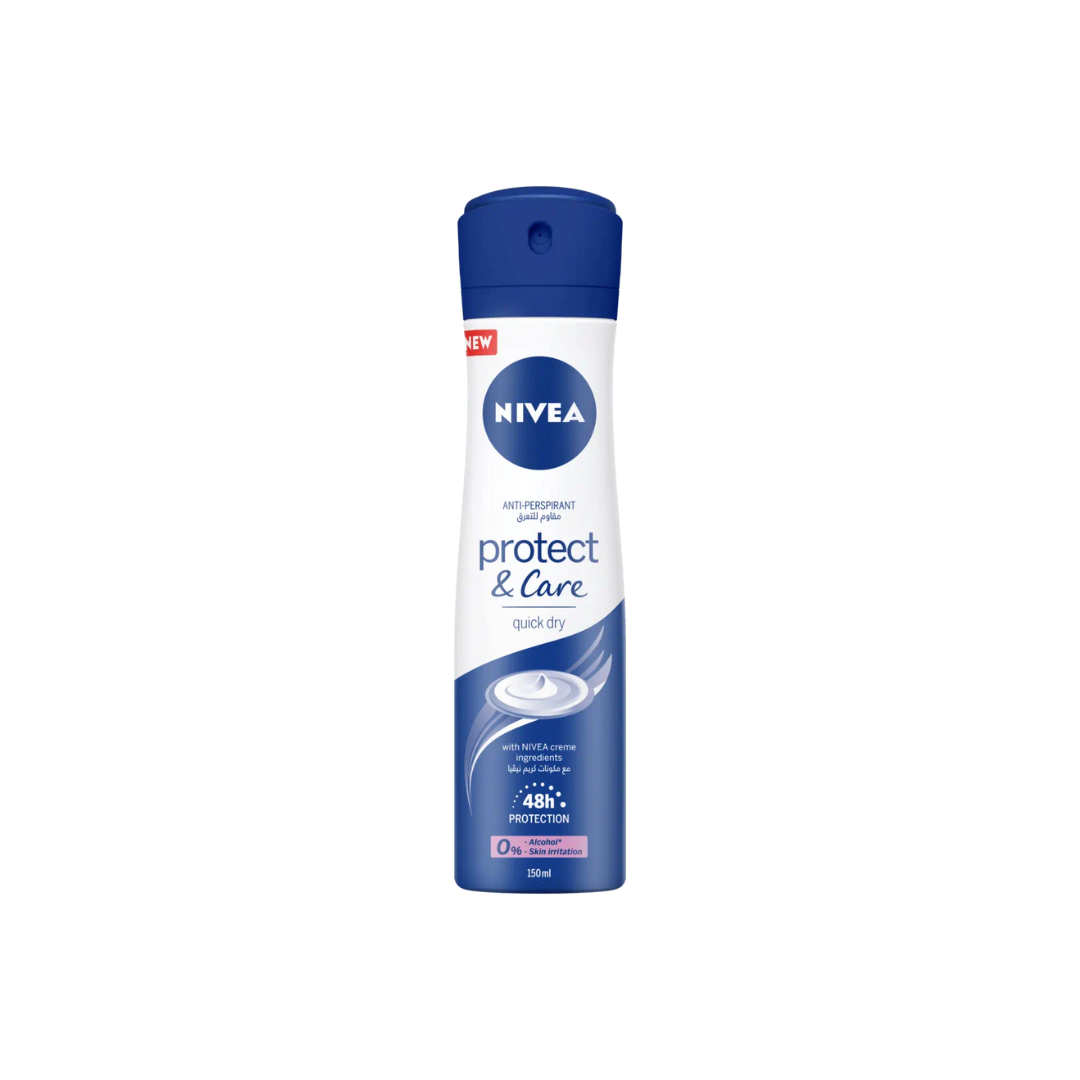 NIVEA ANTI-PERSPIRANT PROTECT & CARE  DEODORANT 150ML