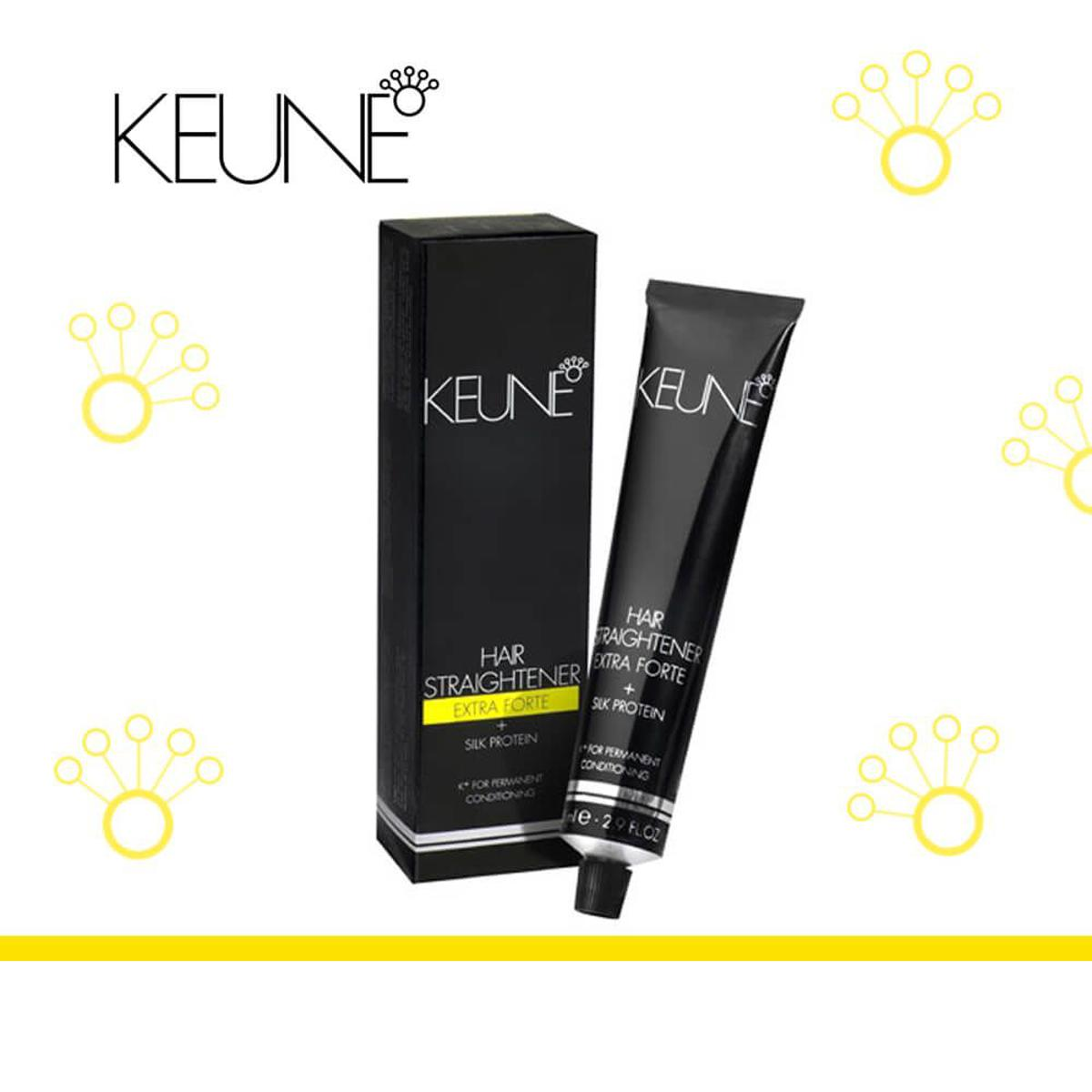 KEUNE HAIR STRAIGHTENER EXTRA FORTE + SILK PROTEIN CREAM 85ML