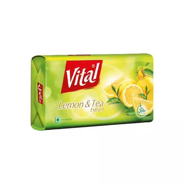 VITAL LEMON & TEA EXTRACT BAR SOAP 150GM