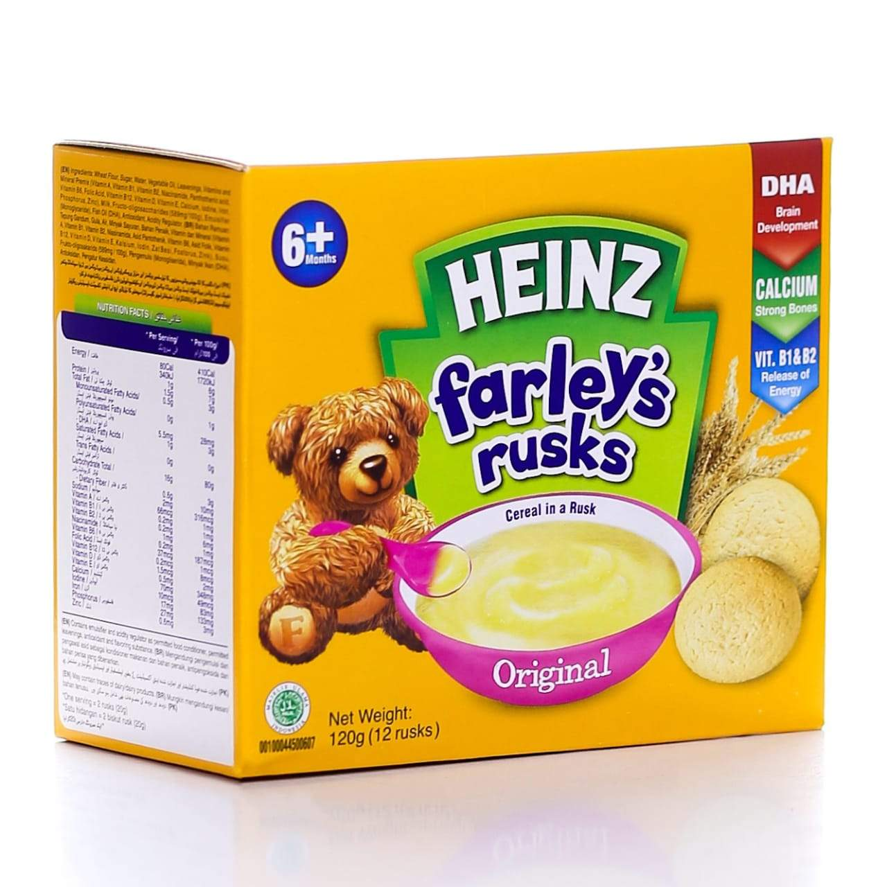 HEINZ FARLEYS RUSK ORIGINAL 6+MONTHS 120GM