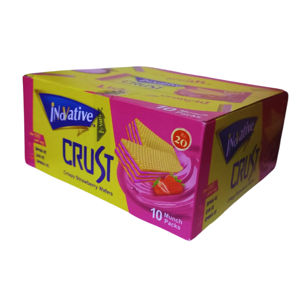 INNOVATIVE CRUST STRAWBERRY WAFER 25GM 10PCS BOX