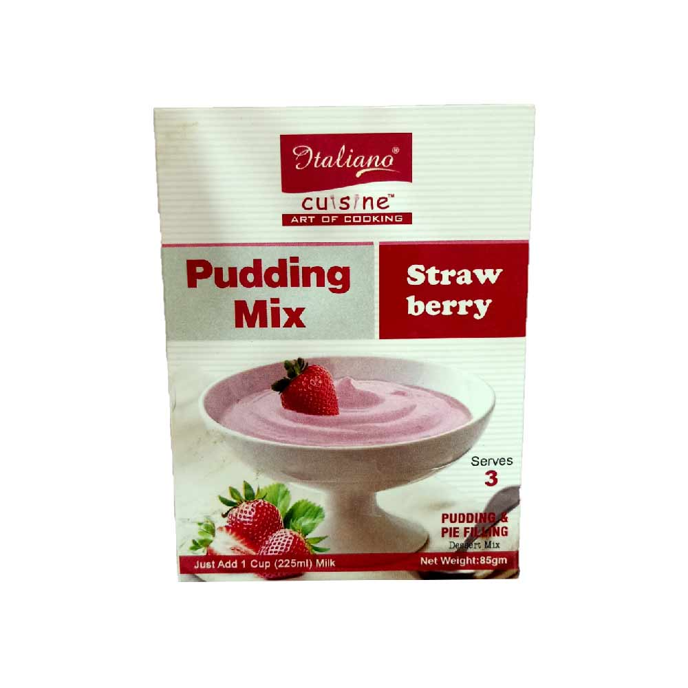 ITALIANO PUDDING MIX STRAWBERRY 85GM