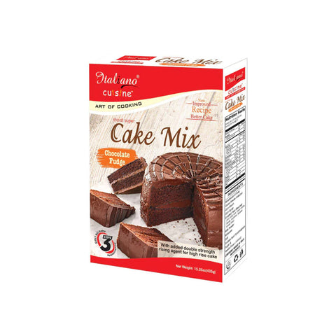 ITALIANO CAKE MIX CHOCOLATE FUDGE 435GM