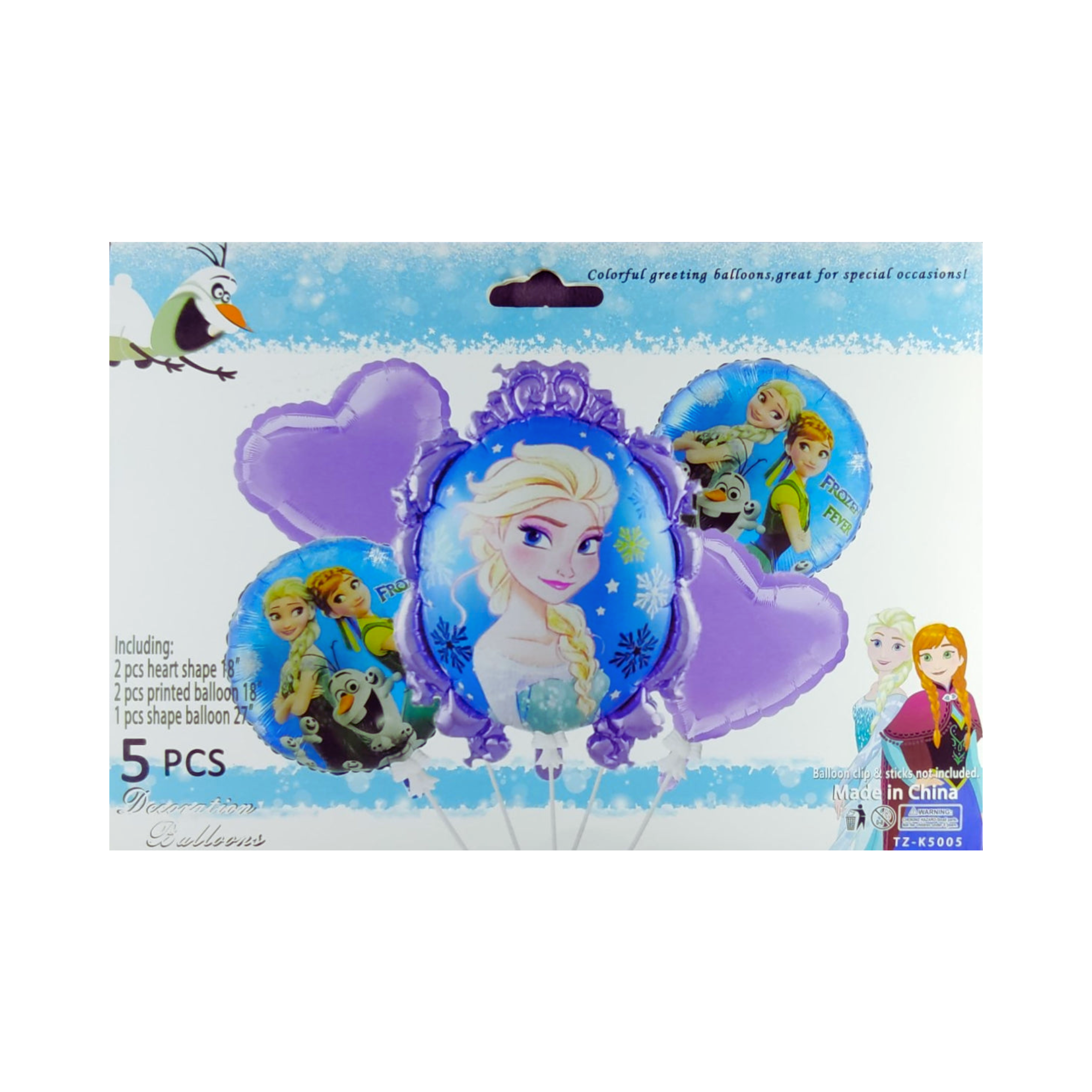 FROZEN FOIL BALLOON SET 5-PCS