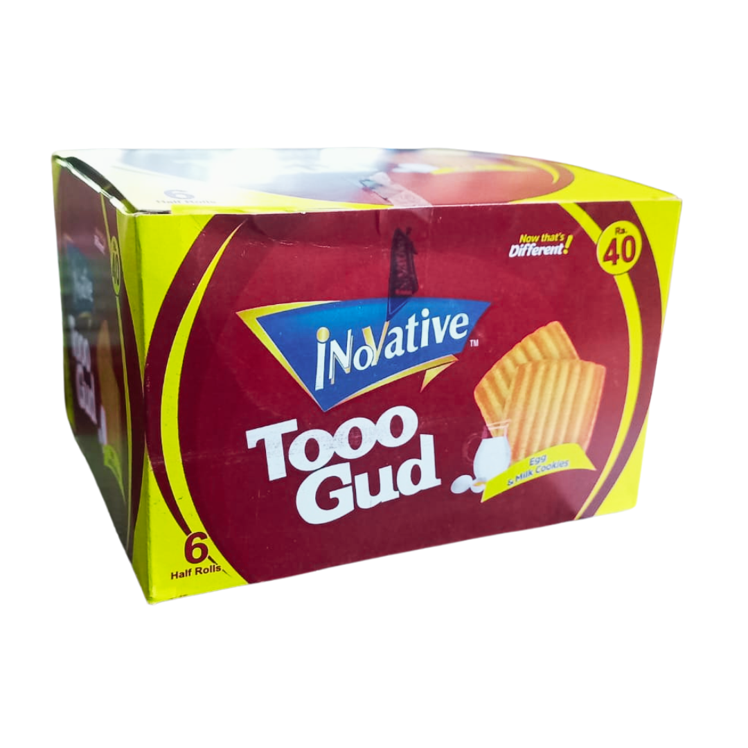 INNOVATIVE TOOO GUD BISCUITS 72GM 6PCS BOX