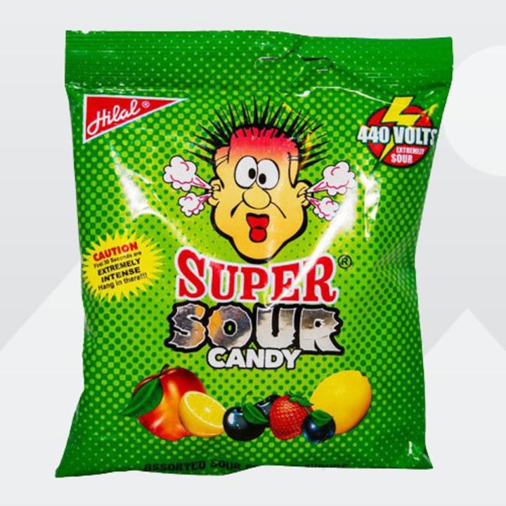 HILAL SUPER SOUR ASSORTED SOUR FRUITY FLAVOUR 35 PCS