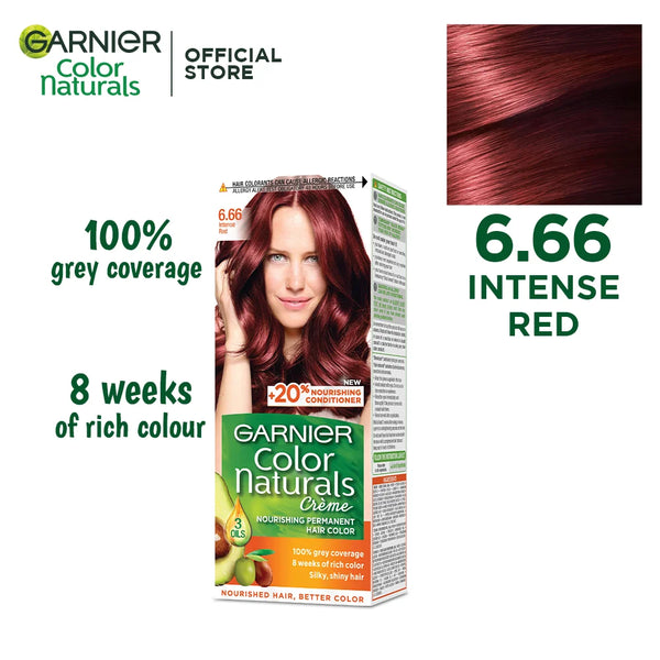 GARNER HAIR COLOR CREAM INTENSE RED 6.66