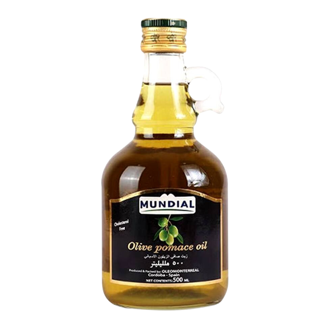 MUNDIAL OLIVE OIL POMACE BOTTLE JAR 500ML