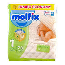 MOLFIX DIAPER NEW BORN NO1 78PCS