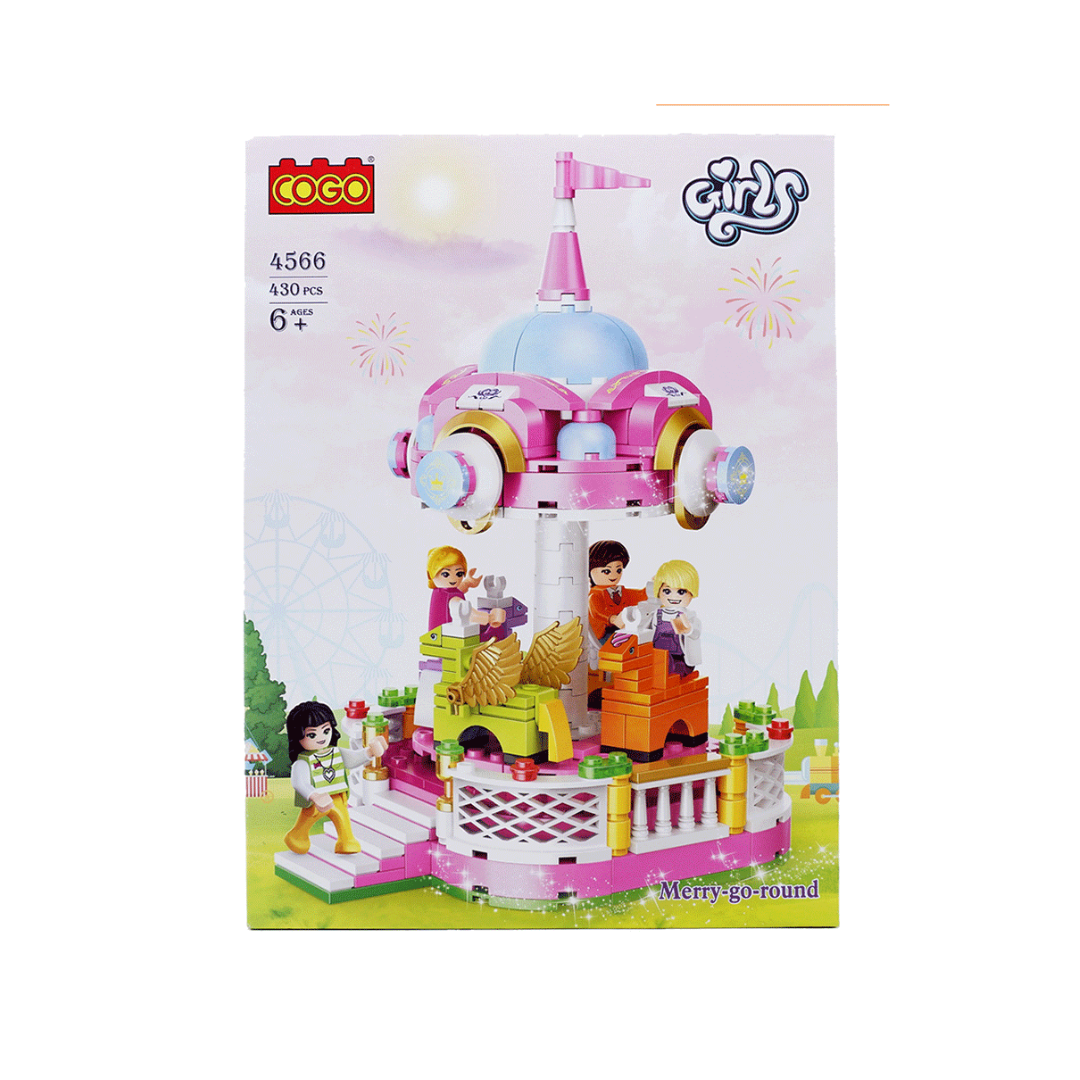 COGO GIRLS MERRY-GO-ROUND 430PCS NO.4566