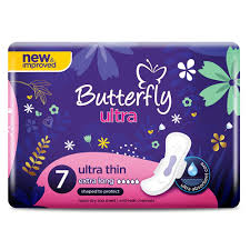 BUTTERFLY SANITARY NAPKINS ULTRA EXTRA LARGE 7PCS