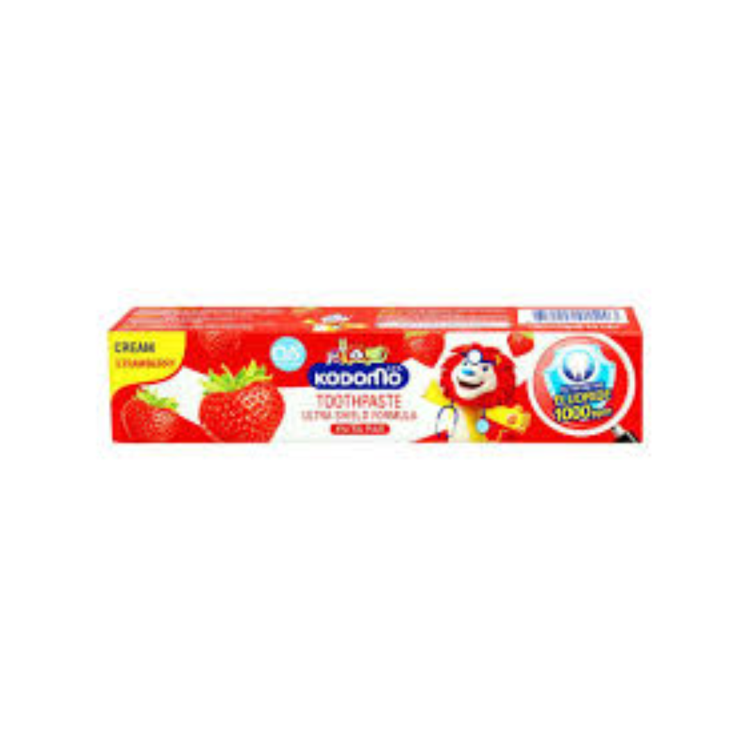 KODOMO STRAWBERRY CREAM TOOTHPASTE ULTRA SHIELD FORMULA 40GM