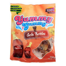 YUMMY GUMMY COLA BOTTLES JELLY 150GM