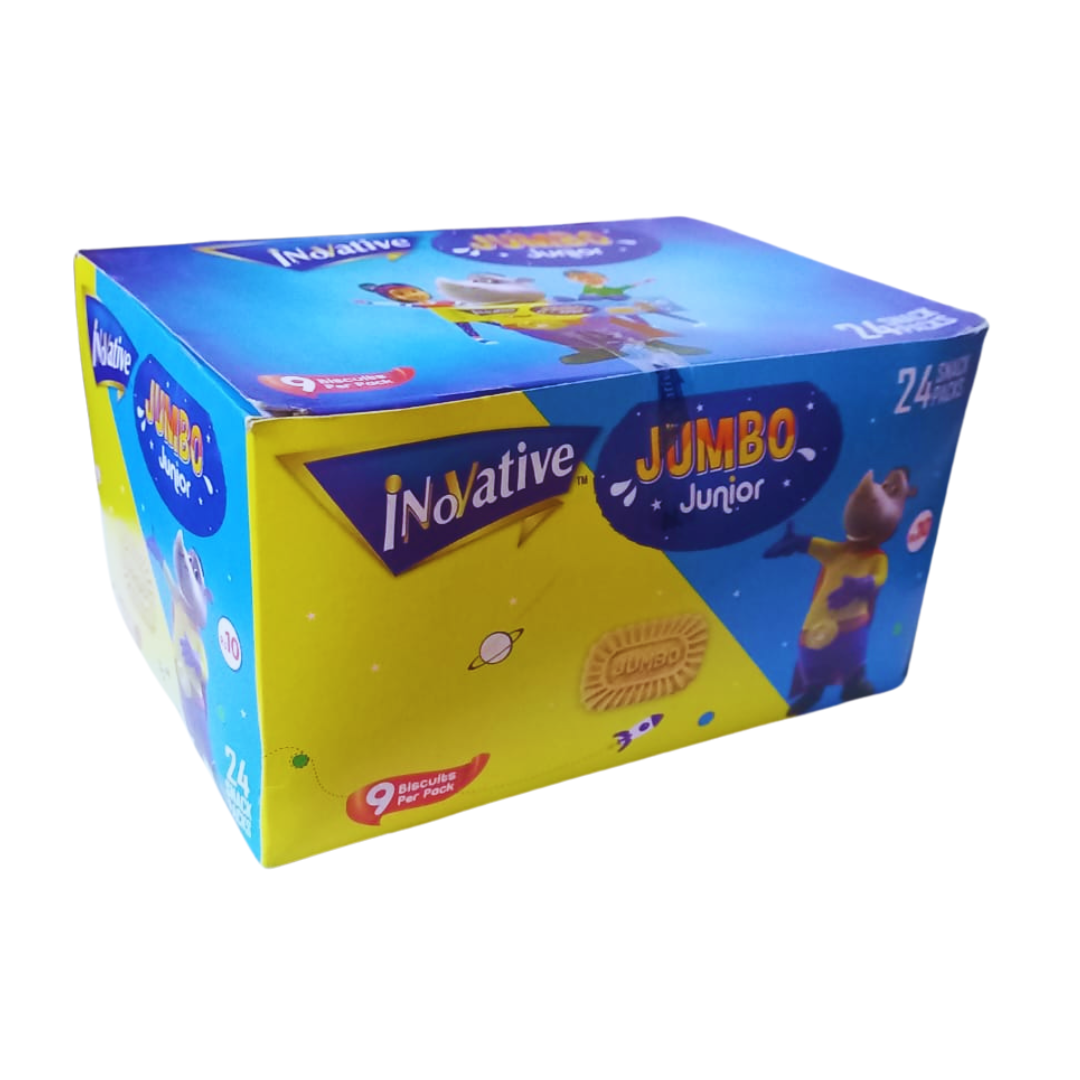 INNOVATIVE JUMBO JUNIOR BISCUIT 21GM 24PCS BOX