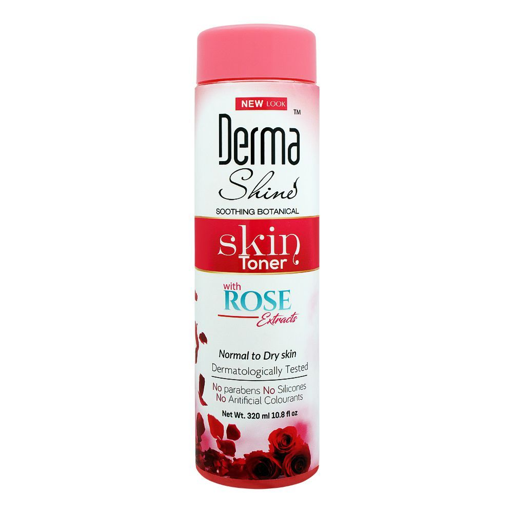 DERMA SHINE SKIN TONER WITH ROSE EXTRACTS 320ML