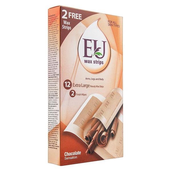 EU WAX STRIPS  CHCOLATE FOR ALL SKIN TYPE 12PC