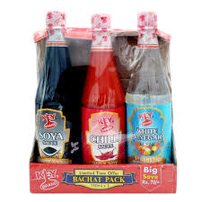 KEY BRAND CHINESE SAUCE TRIO PACK X3 750ML