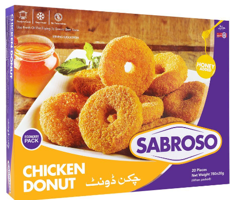 SABROSO CHICKEN DONUT NET WEIGHT 780G