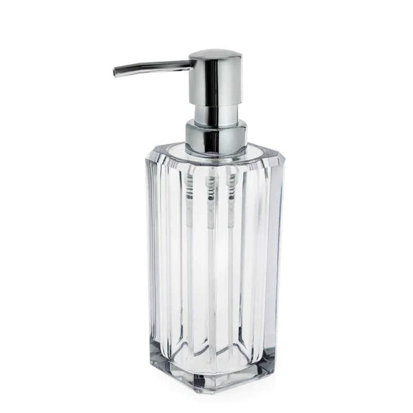 ACRYLIC SOAP DISPENSER CRYSTLE SQUARE BOTTLE