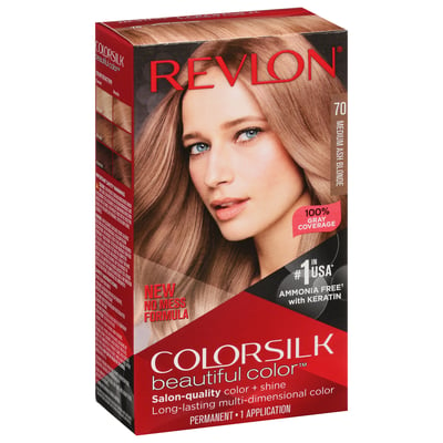 REVLON HAIR COLORSILK MEDIUM ASH BLONDE 70