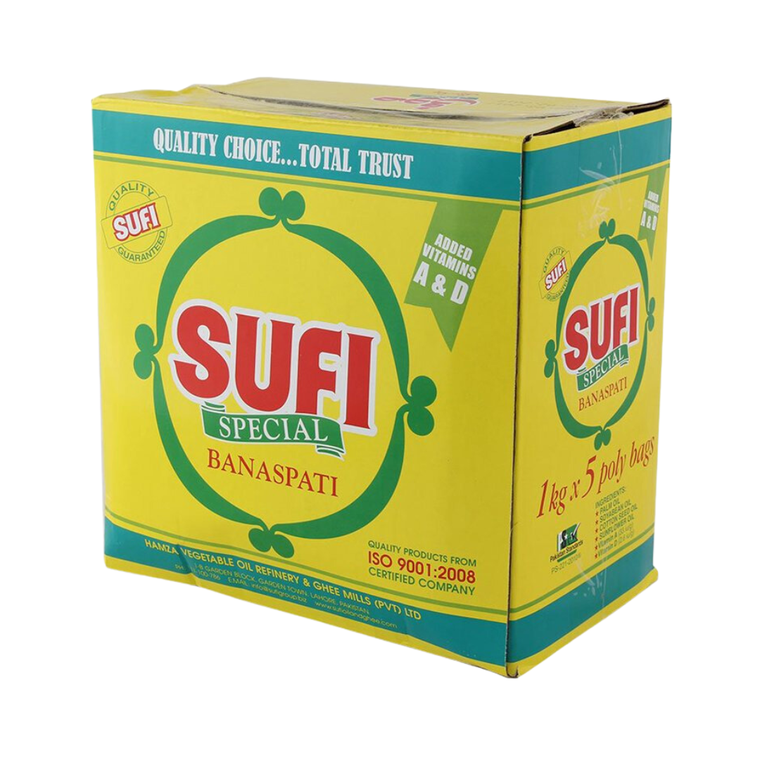 SUFI BANASPATI GHEE 1KG POUCH CTN