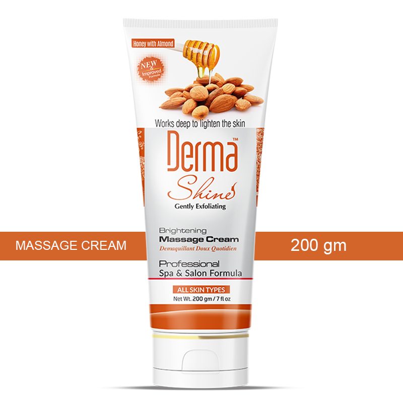 DERMA SHINE MASSAGE CREAM HONEY WITH ALMONDS 200GM