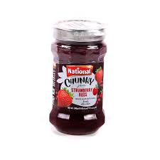 NATIONAL CHUNKY STRAWBERRY JAM 385G