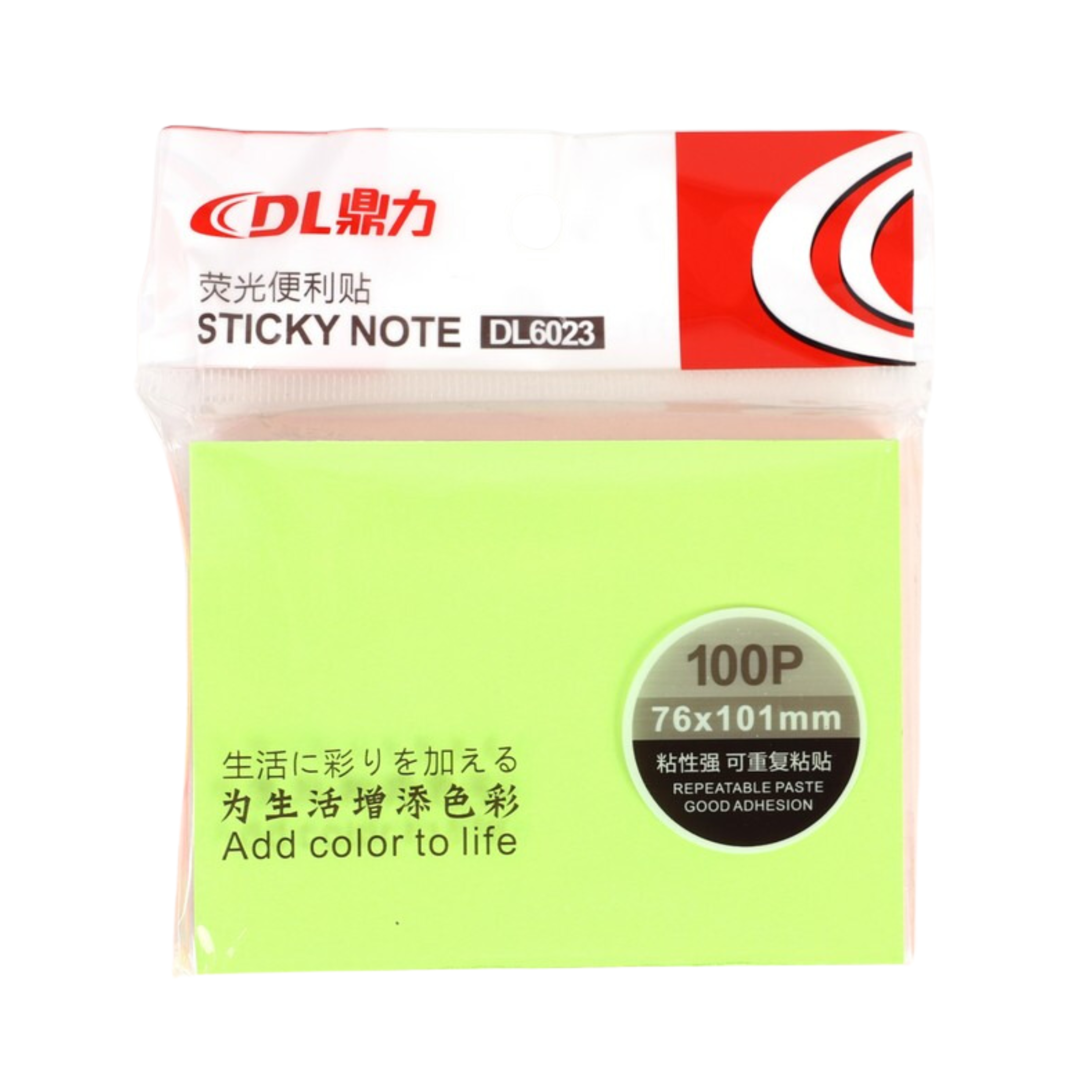 STICKY NOTES 76x101MM 100PCS