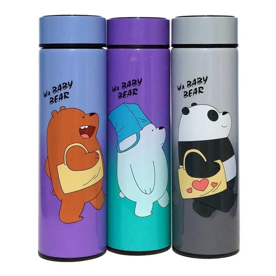 BEARS WATER BOTTLE STAINLESS STEEL HOT & COLD 500ML