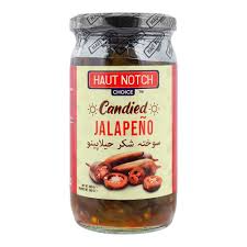 HAUT NOTCH CANDIED JALAPENO GLASS JAR 380GM