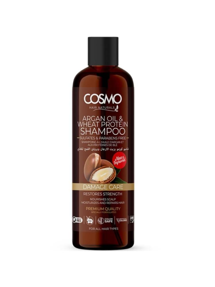 COSMO ARGAN OIL & WHEAT PROTEIN SHAMPOO 480ML