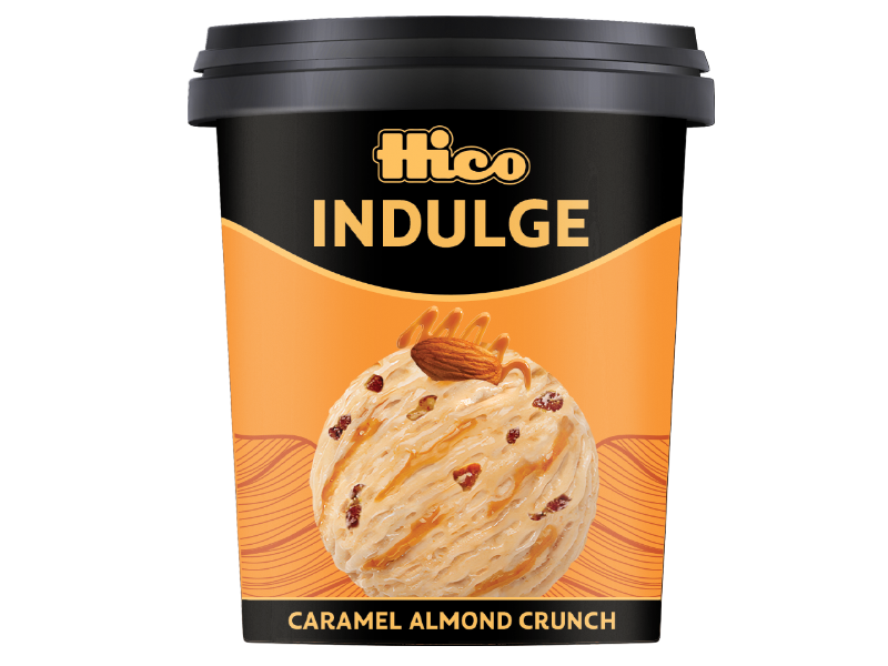 HICO INDULGE CARAMEL ALMOND CRUNCH 500ML