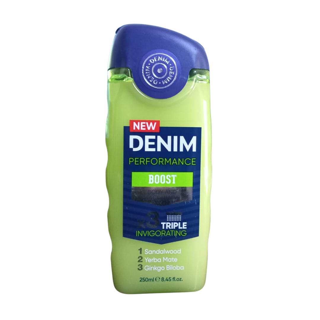 DENIM PERFORMANCE BOOST BODY WASH & FACE WASH 250ML