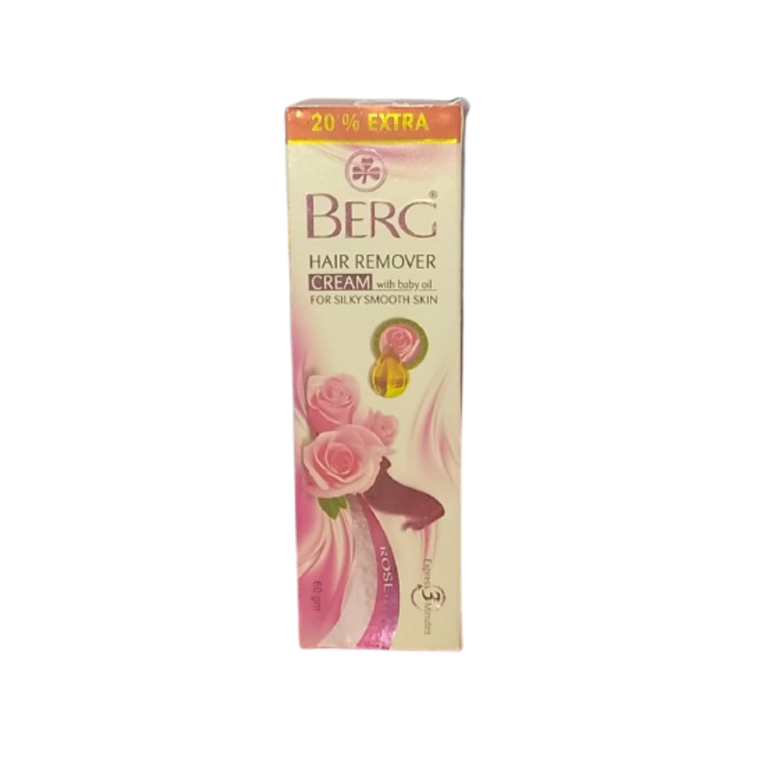 BERG ROSE FRAGRANCE HAIR REMOVER CREAM 60GM