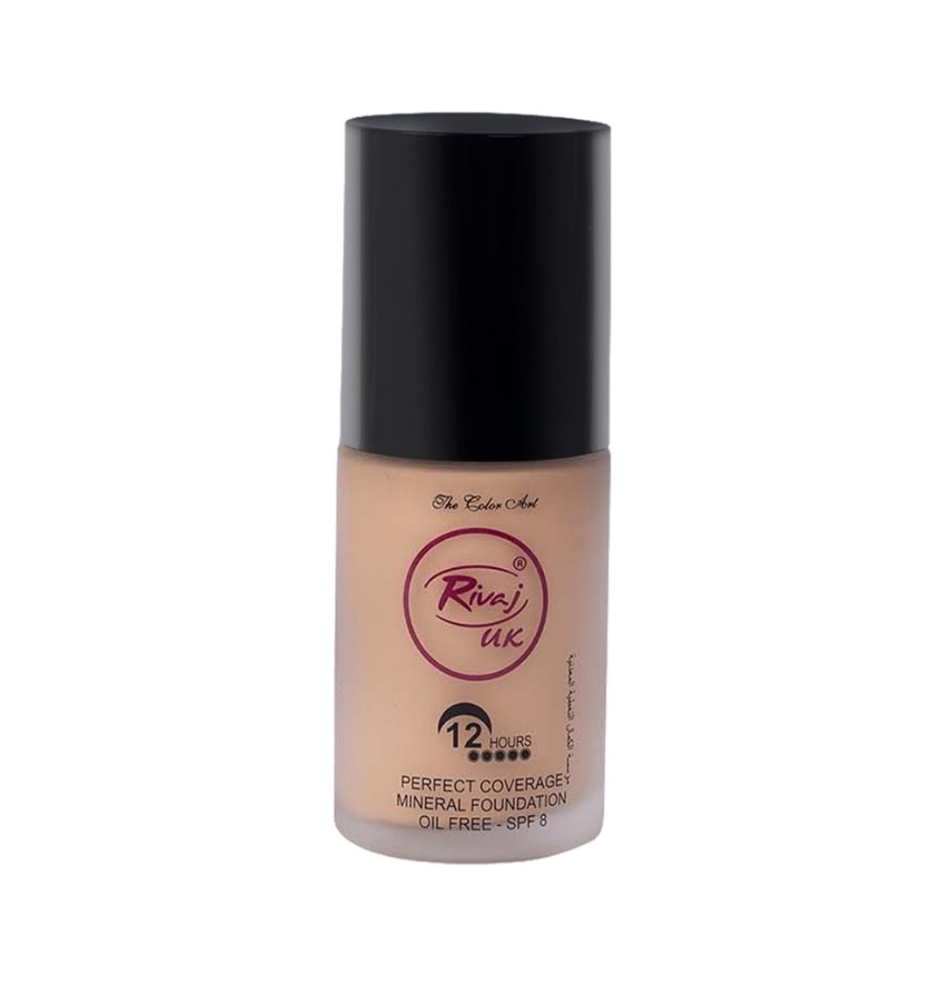 RIVAJ MINERAL LIQUID FOUNDATION 30ML NO.8 CLASSIC IVORY