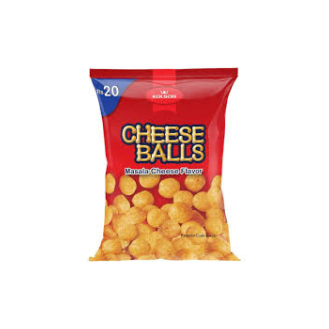 KOLSON CHEESE BALLS MASALA CHEESE FLAVOR 13GM