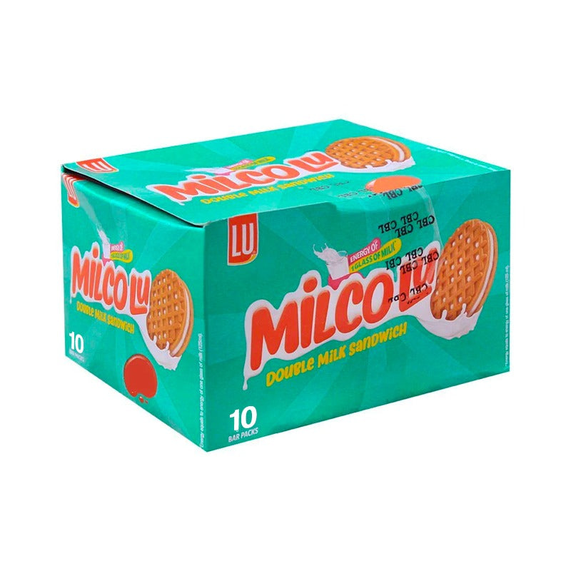 LU MILCOLU DOUBLE MILK SANDWICH BISCUIT 45GM 10PCS BOX