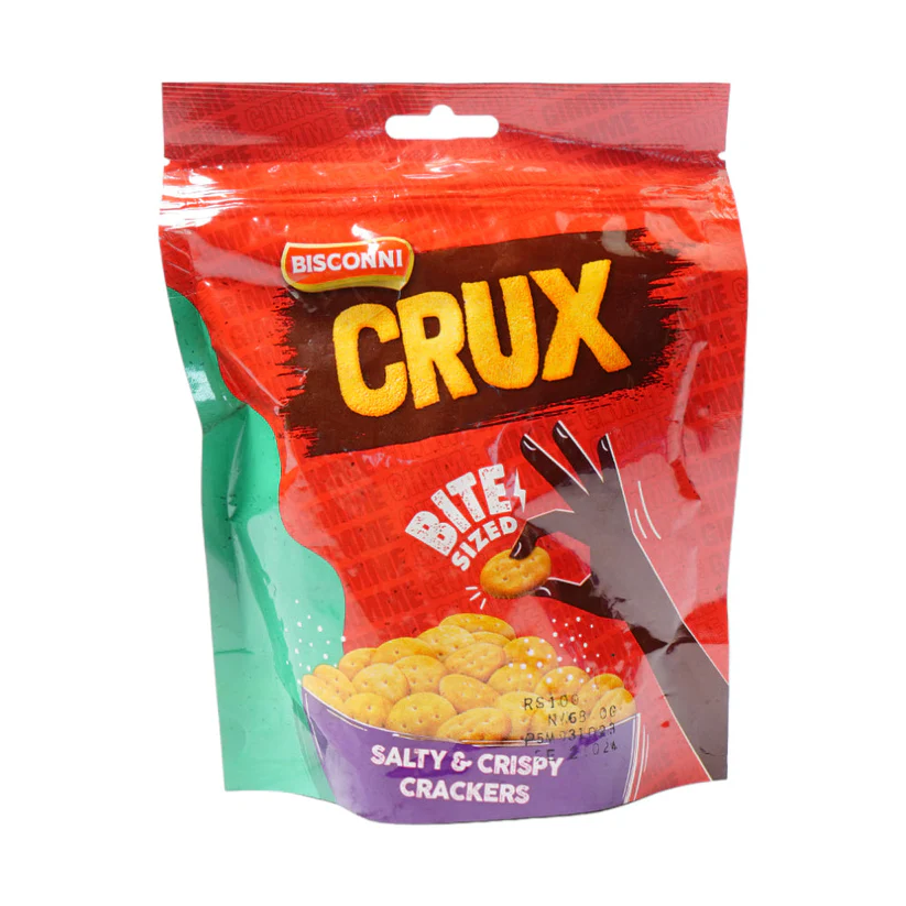 BISCONNI CRUX SALTY & CRISPY CRACKERS PARTY PACK 68GM