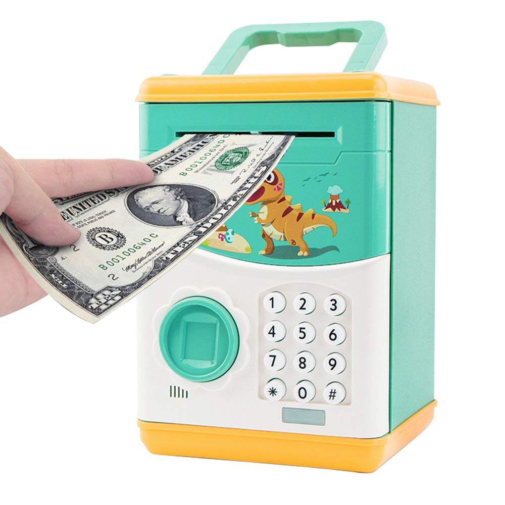 KIDS DINOSAUR PIGGY BANK MONEY SAVING 9155