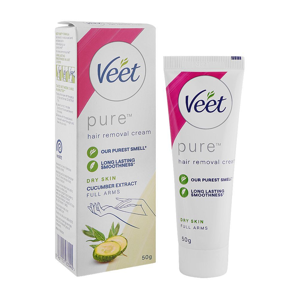 VEET CUCUMBER EXTRACT PURE HAIR REMOVAL CREAM DRY SKIN 50GM