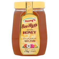 YOUNGS BEE HIVES HONEY JAR 1KG